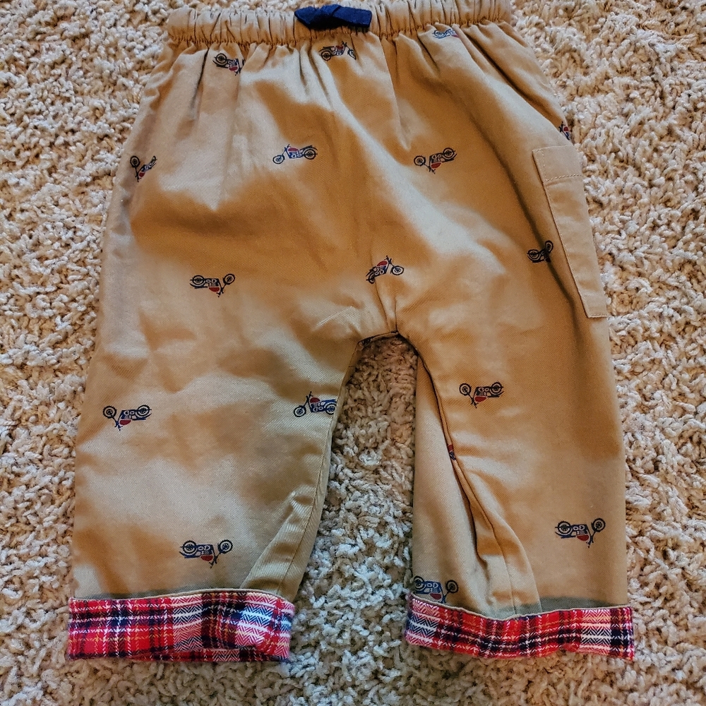 Adorable Hanna Andersson plaid lined pants. NEW